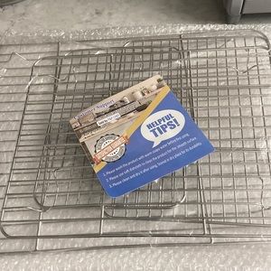 NEW P&P CHEF 4-piece Cooling and Grill Rack Set  Stainless Steel Grill